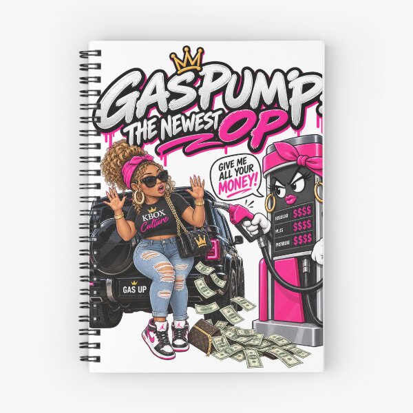 Item preview, Gas Pump: The Newest Op – Funny Gas Price Girl Cartoon designed and sold by KBOX CULTURE WEAR.