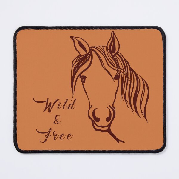 Item preview, Wild and Free Horse Line Drawing designed and sold by MayCartPrintArt.