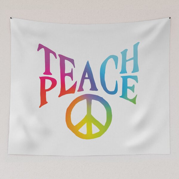 Item preview, Teach and Peace designed and sold by MayMugs.