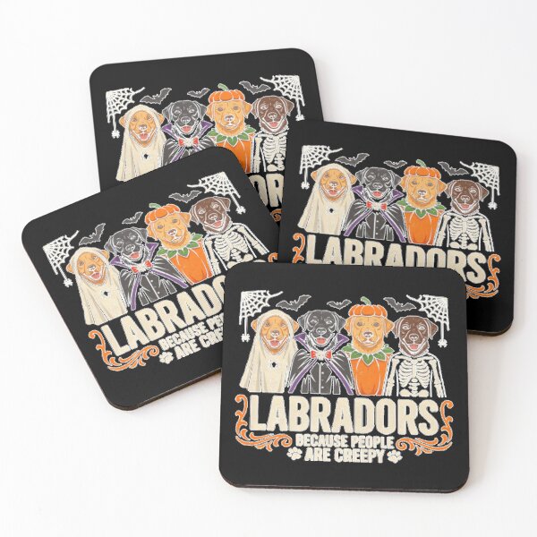 Item preview, Labradors Because People are Creepy Funny Halloween Dog designed and sold by My Kozy Shoppe.