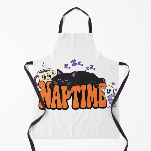 Item preview, Cute Black Cat Naptime Retro Spooky Halloween designed and sold by VisualVerseLab.