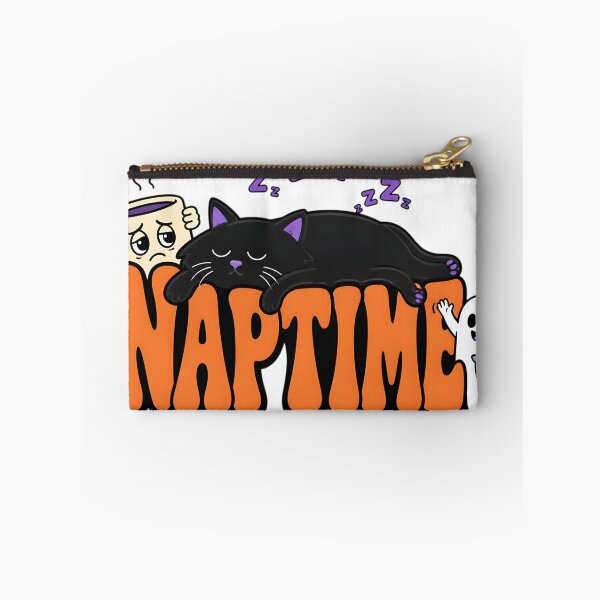 Item preview, Cute Black Cat Naptime Retro Spooky Halloween designed and sold by VisualVerseLab.