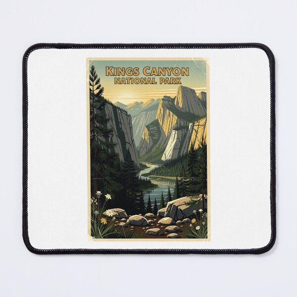 Item preview, Kings Canyon National Park Vintage Travel Art designed and sold by Teelogic.