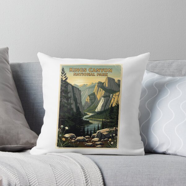Item preview, Kings Canyon National Park Vintage Travel Art designed and sold by Teelogic.
