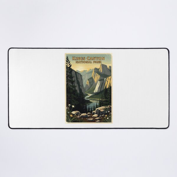 Item preview, Kings Canyon National Park Vintage Travel Art designed and sold by Teelogic.