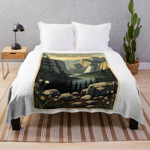 Item preview, Kings Canyon National Park Vintage Travel Art designed and sold by Teelogic.