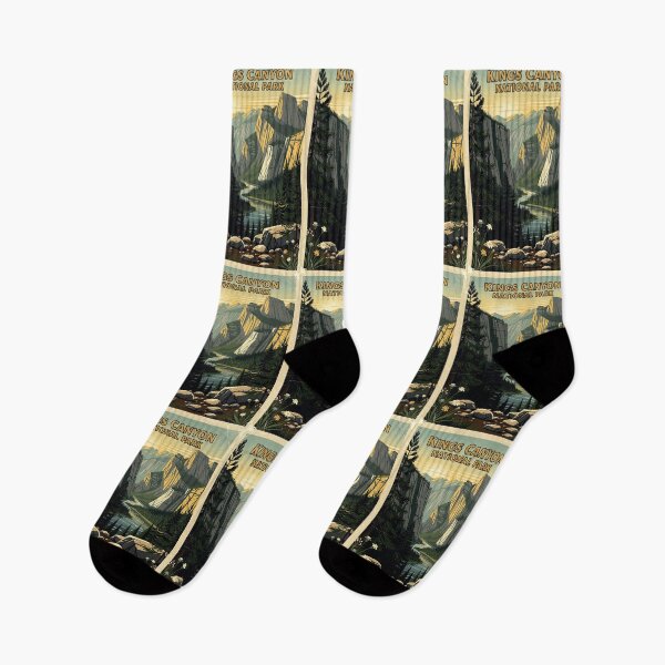 Item preview, Arte de viajes vintage del Parque Nacional Kings Canyon designed and sold by Teelogic.