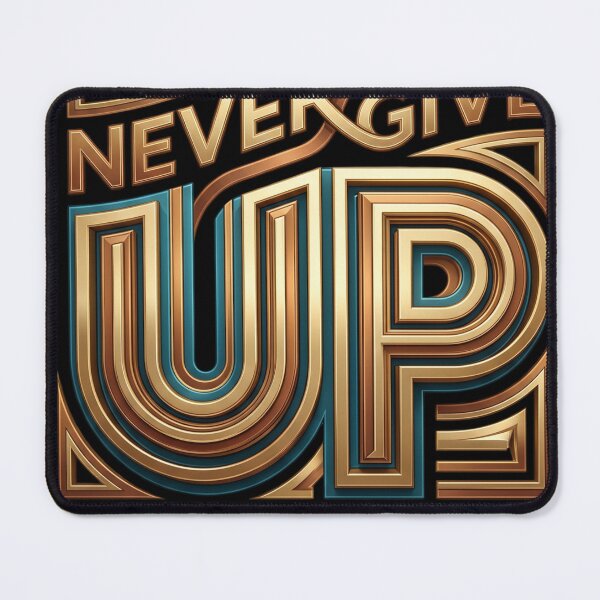 Item preview, Beesteez Never Give Up - 3D Motivational Typography designed and sold by rich-moda.