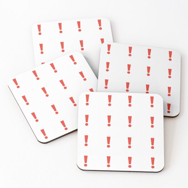 Item preview, Red Exclamation Points Sticker Pack/Sheet- small size designed and sold by SlimyFish.