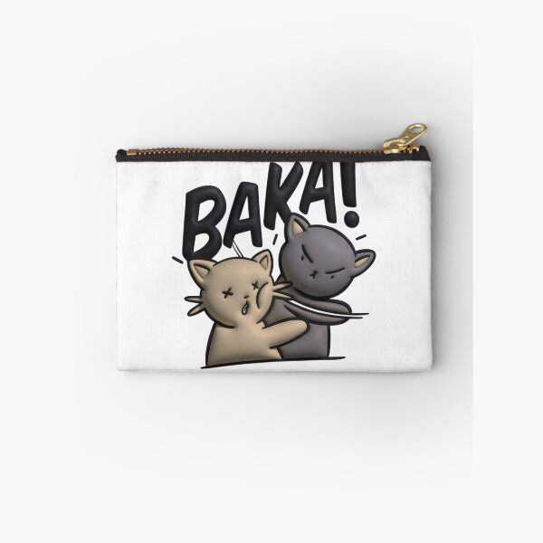 Item preview, Baka! Funny Anime Cat Slap - Otaku Humor Sticker designed and sold by BlackSyeth.