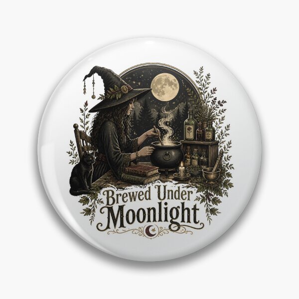 Item preview, Brewed Under Moonlight Botanical Apothecary Sign designed and sold by BernoNickel.