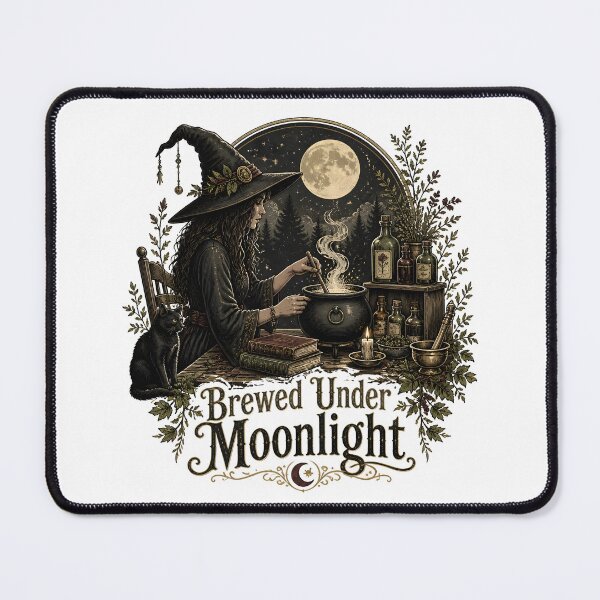 Item preview, Brewed Under Moonlight Botanical Apothecary Sign designed and sold by BernoNickel.