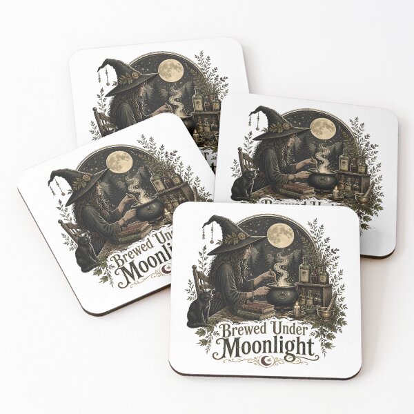 Item preview, Brewed Under Moonlight Botanical Apothecary Sign designed and sold by BernoNickel.