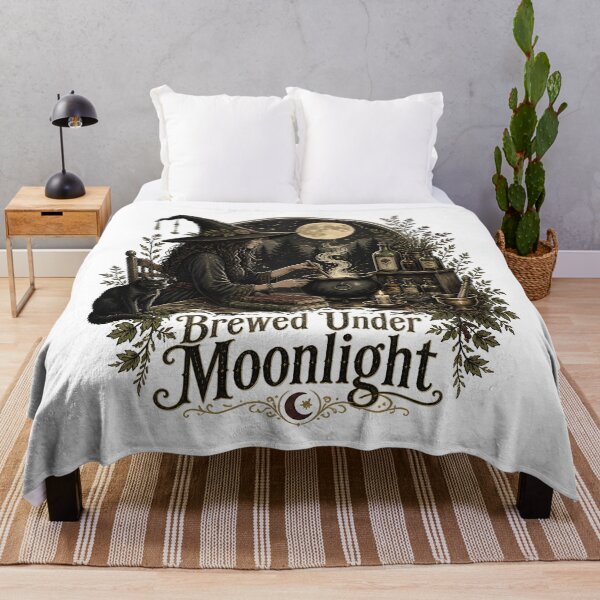 Item preview, Brewed Under Moonlight Botanical Apothecary Sign designed and sold by BernoNickel.