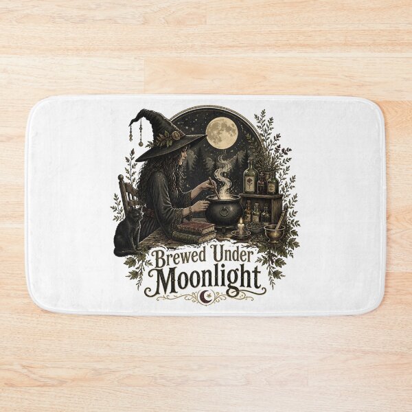 Item preview, Brewed Under Moonlight Botanical Apothecary Sign designed and sold by BernoNickel.