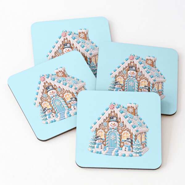 Item preview, Glittery Winter Gingerbread Cottage designed and sold by MIRANDA CREATIVE.