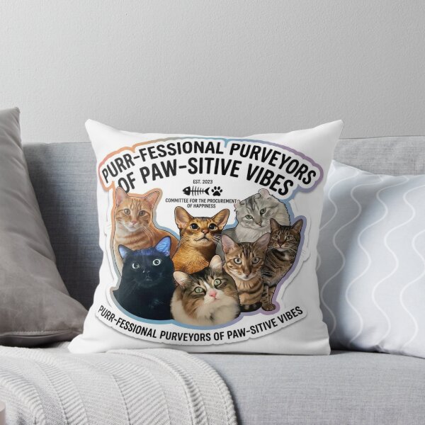 Item preview, Purr-fessional Purveyors of Paw-sitive Vibes Cute Funny Cat Lover Committee Gift designed and sold by DigitalSkyfall.