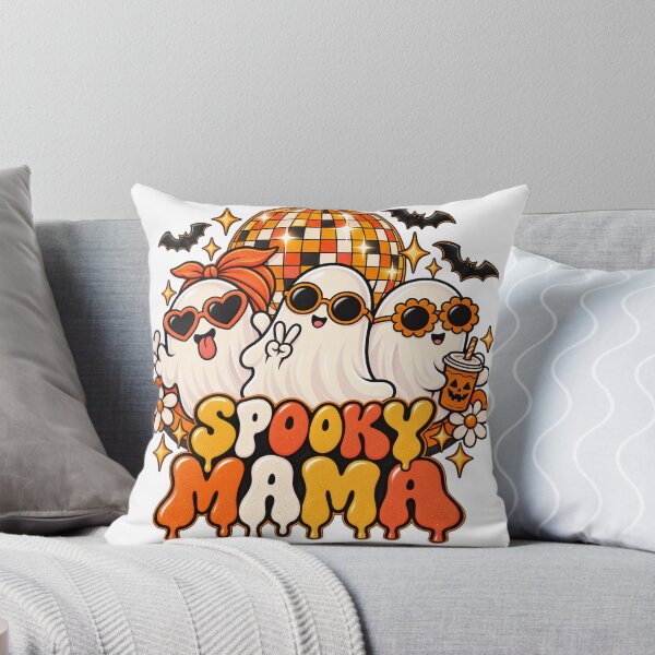 Item preview, Halloween ,  funny Ghosts with Spooky Mama enjoying drink designed and sold by SABEHAT.