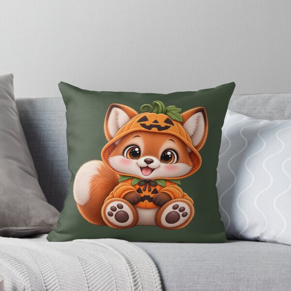 Item preview, Cute Pumpkin Fox – Adorable Halloween Fox Costume designed and sold by HO•Designs.