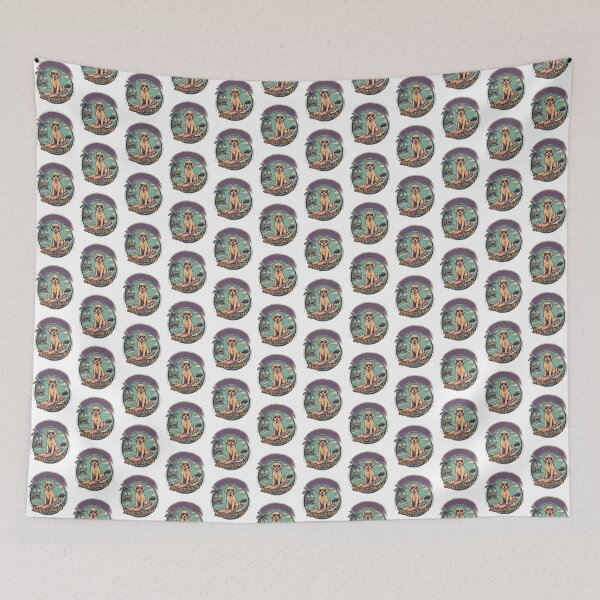 Item preview, Vintage Surfing Dog - I Love Surf Retro Aesthetic designed and sold by FootprintofLove.