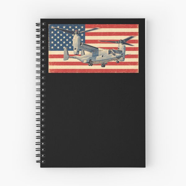 Item preview, V-22 Osprey American Tiltrotor Aircraft Vintage USA Flag designed and sold by MilitaryMart.