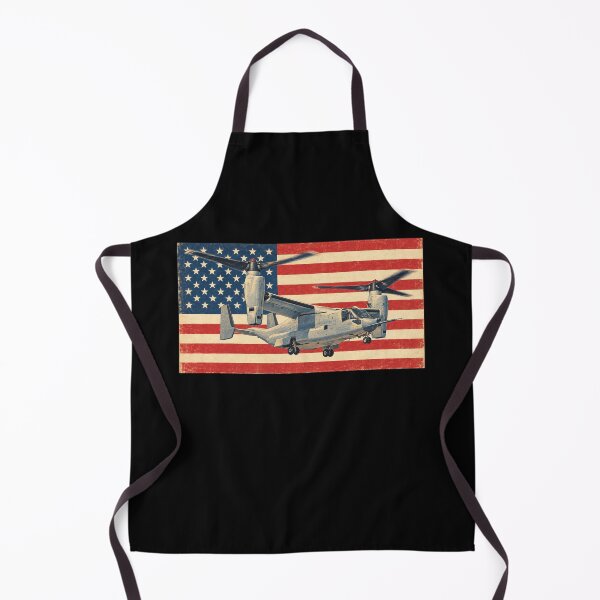 Item preview, V-22 Osprey American Tiltrotor Aircraft Vintage USA Flag designed and sold by MilitaryMart.