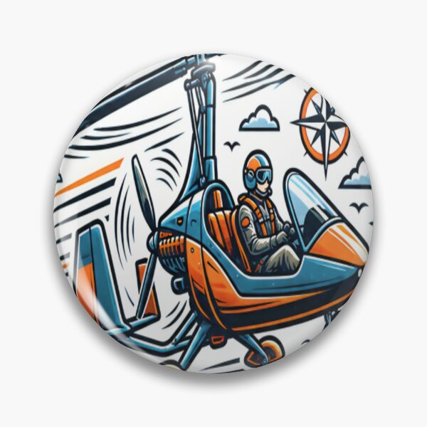 Item preview, Autogyro Pilot – Fly The Open Skies Vintage Aviation Design designed and sold by CatLovers Studio.