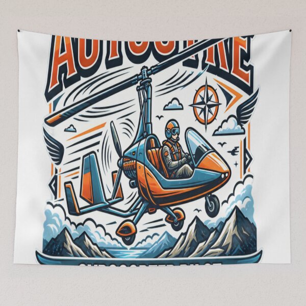 Item preview, Autogyro Pilot – Fly The Open Skies Vintage Aviation Design designed and sold by CatLovers Studio.