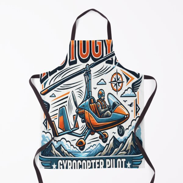 Item preview, Autogyro Pilot – Fly The Open Skies Vintage Aviation Design designed and sold by CatLovers Studio.