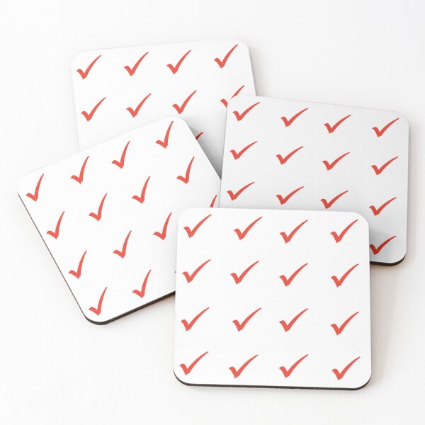 Item preview, Red Check Marks Sticker Pack/Sheet- small size designed and sold by SlimyFish.