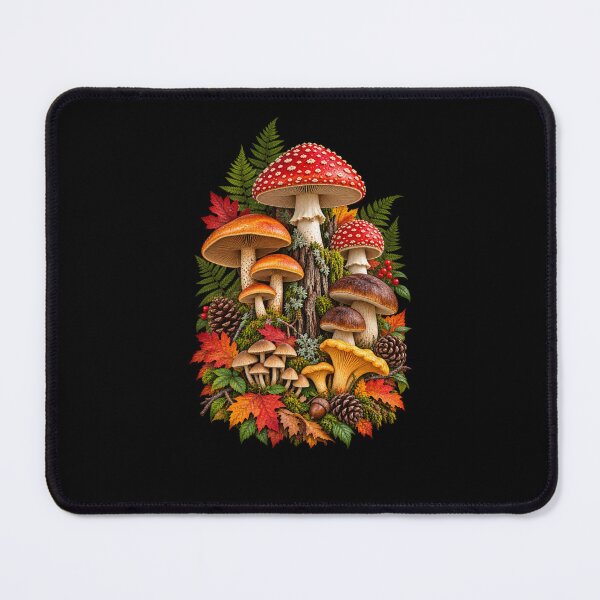Item preview, Woodland Mushrooms Forest Fungi Autumn Nature designed and sold by RockitBaby.
