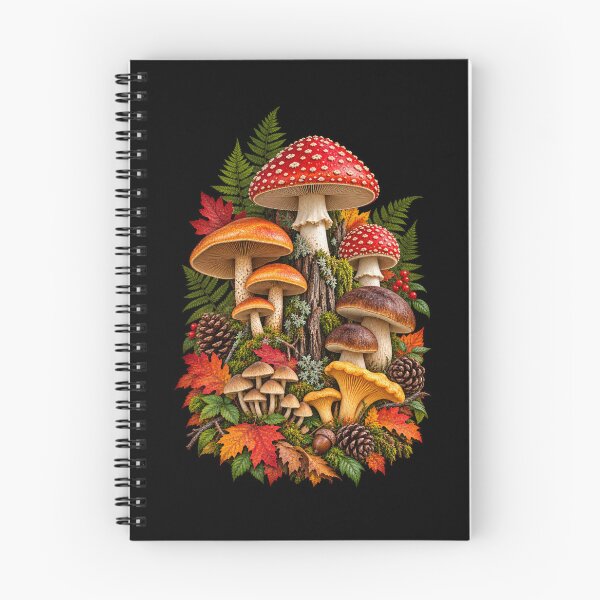 Item preview, Woodland Mushrooms Forest Fungi Autumn Nature designed and sold by RockitBaby.