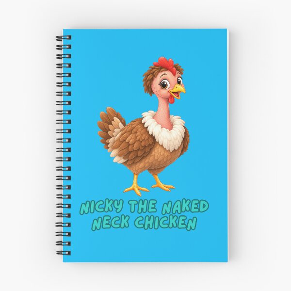 Item preview, Nicky the Naked Neck Chicken, a book character. designed and sold by Ruthanndesigns.