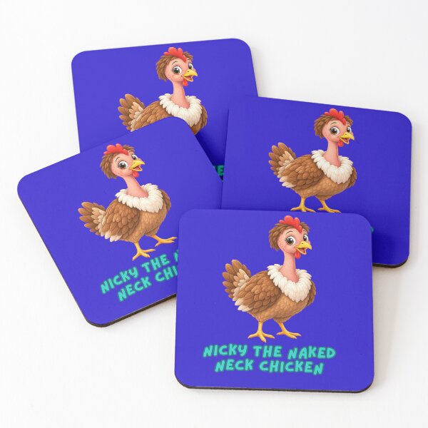 Item preview, Nicky the Naked Neck Chicken, a book character. designed and sold by Ruthanndesigns.