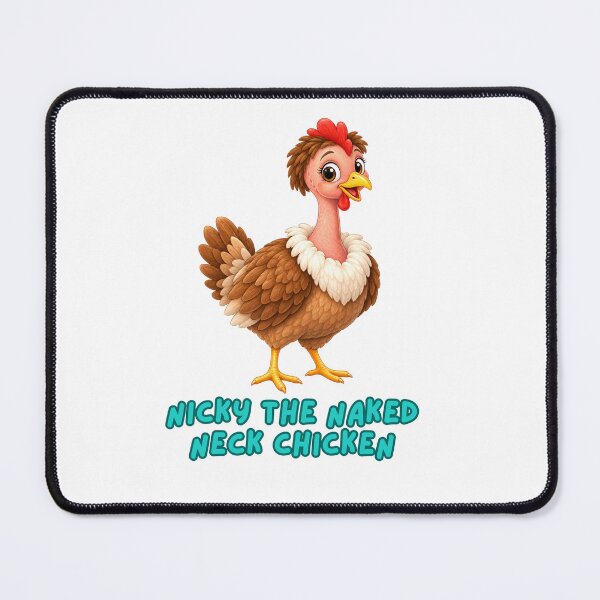 Item preview, Nicky the Naked Neck Chicken, a book character. designed and sold by Ruthanndesigns.