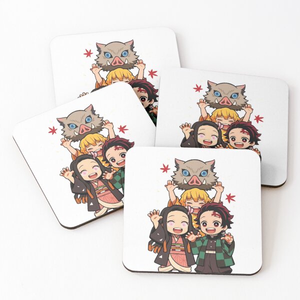 Item preview, Demon Slayer Chibi Squad Tanjiro Nezuko Zenitsu Inosuke Cute designed and sold by SelosoPaheng.