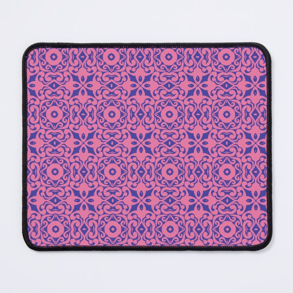 Item preview, Hot Pink and Luminous Blue Boho Damask Pattern designed and sold by AneissPiaf.