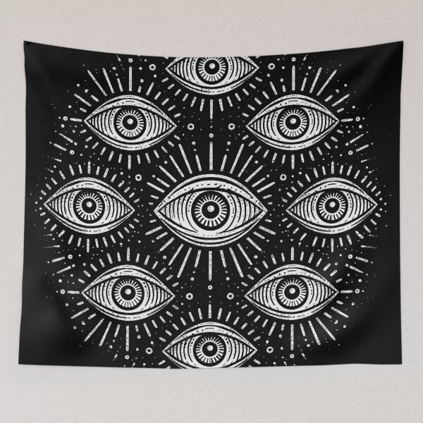 Item preview, Many Eyes Celestial Mandala designed and sold by folskullyz.
