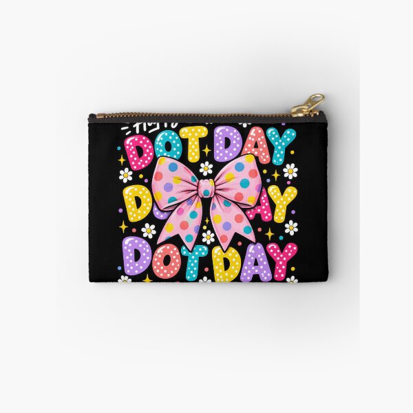Item preview, Happy Dot Day Rainbow Bubble Letters & Polka Dot Bow Fun Art Class designed and sold by Zizo-DR44.