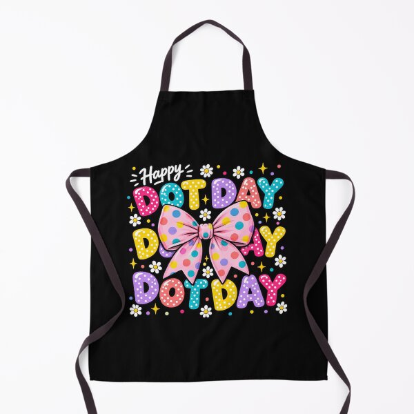 Item preview, Happy Dot Day Rainbow Bubble Letters & Polka Dot Bow Fun Art Class designed and sold by Zizo-DR44.