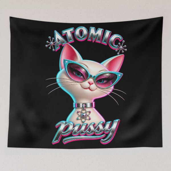 Item preview, Y2K Atomic Cat 18 designed and sold by MarkColeImaging.