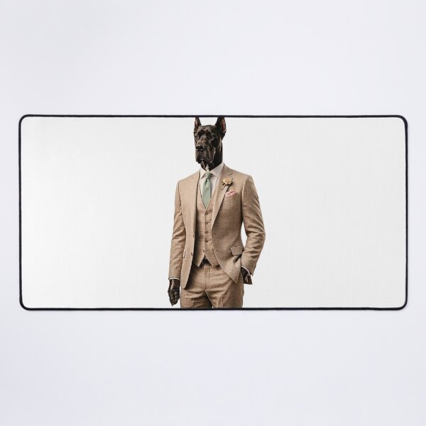 Item preview, Elegant Portrait of a Great Dane in a Vintage Suit designed and sold by MaxPhoto67.