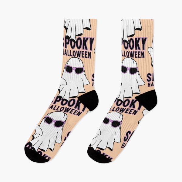 Item preview, Spooky Halloween Ghost Wearing Sunglasses — Cute Cartoon Purple Design designed and sold by ArtwithRabbit.