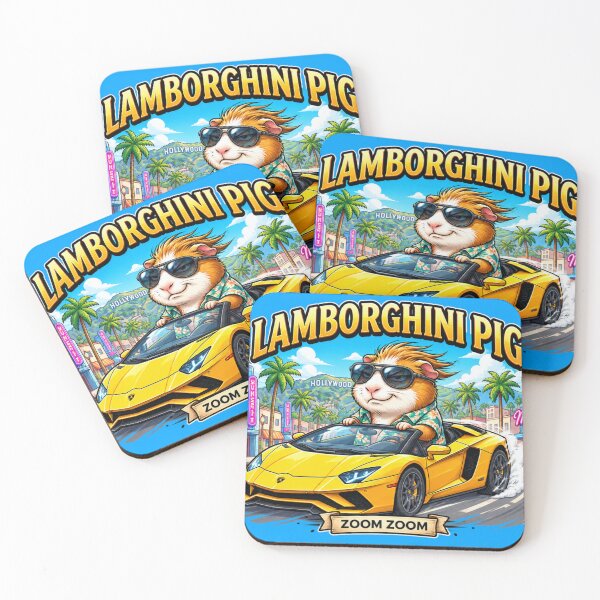 Item preview, Lamborghinea Pig zoom zoom designed and sold by Throbbers.
