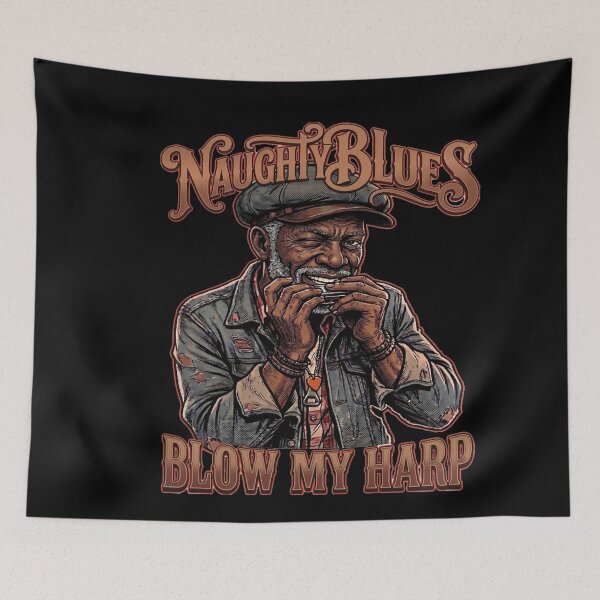 Item preview, Naughty Blues Blow my harp designed and sold by TomVtX.