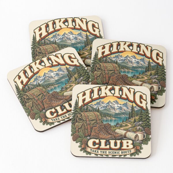 Item preview, Vintage Hiking Club Mountain Adventure designed and sold by Mostafa Studio.