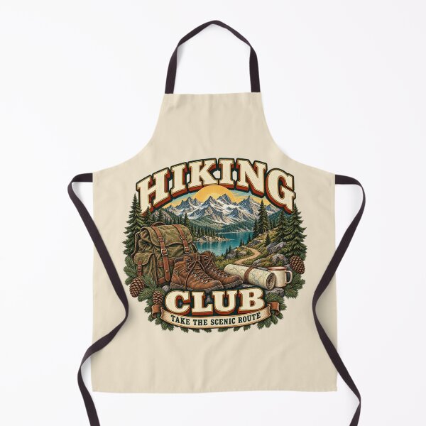 Item preview, Vintage Hiking Club Mountain Adventure designed and sold by Mostafa Studio.