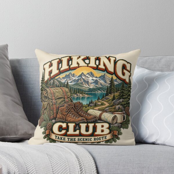 Item preview, Vintage Hiking Club Mountain Adventure designed and sold by Mostafa Studio.