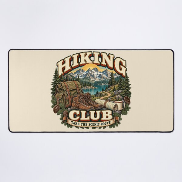 Item preview, Vintage Hiking Club Mountain Adventure designed and sold by Mostafa Studio.