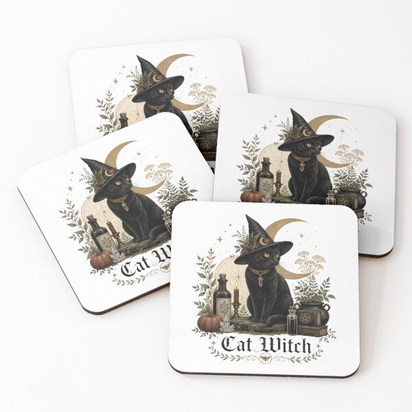 Item preview, Cat Witch Witchcore Cabinet of Curiosities designed and sold by BernoNickel.